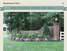 Tablet Screenshot of meadowbrookfarmonline.com